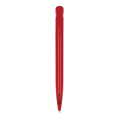 Stylo bille Toppoint Atlas transparent - Transparent / Rouge