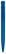 Toppoint Atlas transparant balpen - Transparant / Blauw