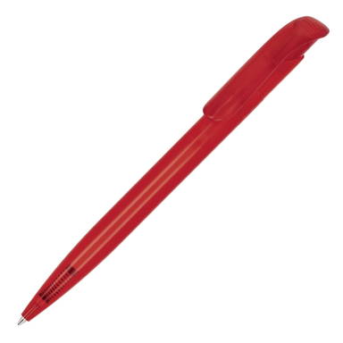 Stylo bille Toppoint Atlas transparent - Transparent / Rouge