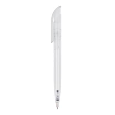 Stylo bille Toppoint Atlas transparent - Transparent / Blanc
