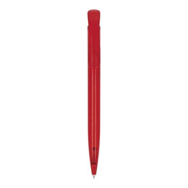 Stylo bille Toppoint Atlas transparent - Transparent / Rouge