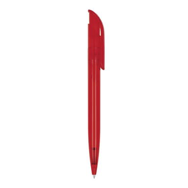 Stylo bille Toppoint Atlas transparent - Transparent / Rouge