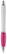 Grip white balpen - Wit / Roze