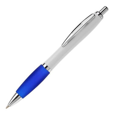 Grip white Kugelschreiber - Weiß / Dunkelblau