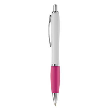 Grip white Kugelschreiber - Weiß / Rosa