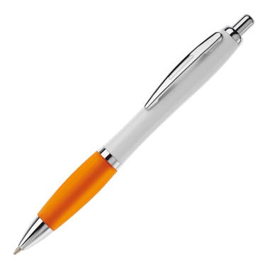 Grip white Kugelschreiber - Weiß / Orange