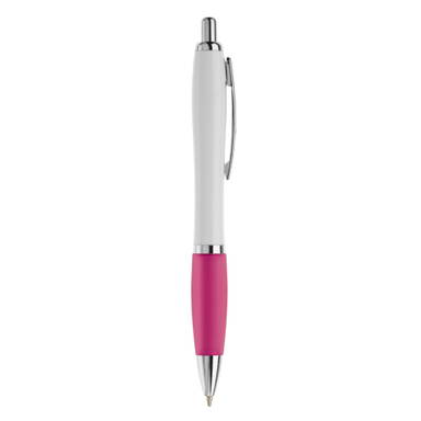 Grip white Kugelschreiber - Weiß / Rosa