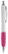 Grip white balpen - Wit / Roze