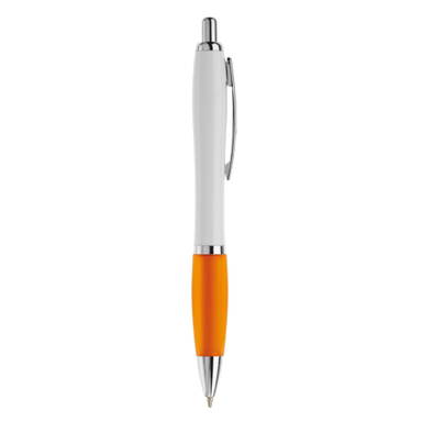 Grip white Kugelschreiber - Weiß / Orange