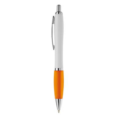 Grip white Kugelschreiber - Weiß / Orange