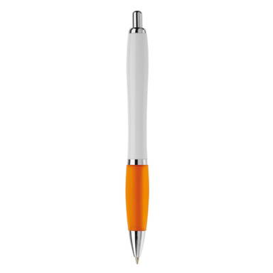 Grip white Kugelschreiber - Weiß / Orange