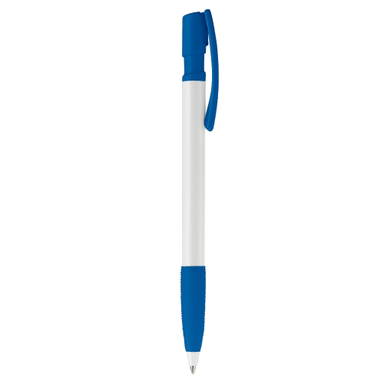 Stylo Toppoint Nash grip hardcolour - Blanc / Bleu roi