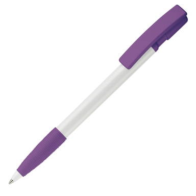 Stylo Toppoint Nash grip hardcolour - Blanc / Violet