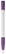 Toppoint Nash grip hardcolour balpen - Wit / Paars