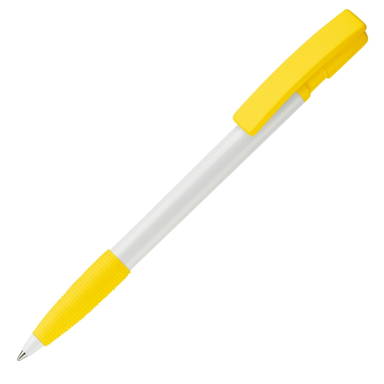 Stylo Toppoint Nash grip hardcolour - Blanc / Jaune