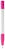 Toppoint Nash grip hardcolour balpen - Wit / Roze
