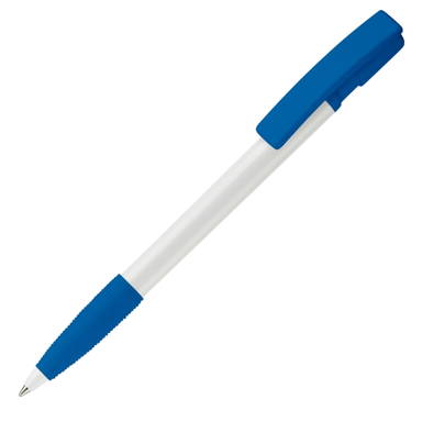 Stylo Toppoint Nash grip hardcolour - Blanc / Bleu roi