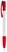 Toppoint Nash grip hardcolour balpen - Wit / Rood
