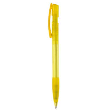 Stylo Toppoint Nash grip transparent - Transparent / Jaune