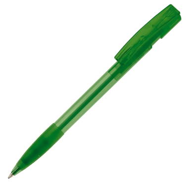 Stylo Toppoint Nash grip transparent - Transparent / Vert