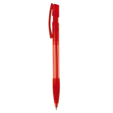Stylo Toppoint Nash grip transparent - Transparent / Rouge