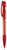 Toppoint Nash grip transparant balpen - Transparant / Rood