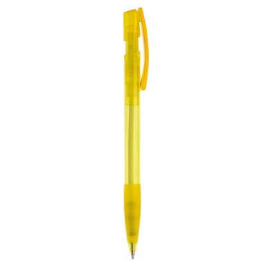 Stylo Toppoint Nash grip transparent - Transparent / Jaune