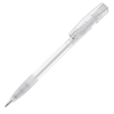 Stylo Toppoint Nash grip transparent - Transparent / Blanc