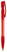 Toppoint Nash grip transparant balpen - Transparant / Rood