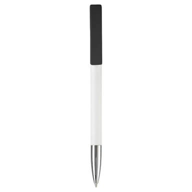 Stylo Toppoint Nash pointe métallique hardcolour - Blanc / Noir