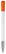 Toppoint Nash metal tip hardcolour balpen - Wit / Oranje