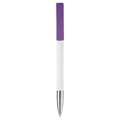 Stylo Toppoint Nash pointe métallique hardcolour - Blanc / Violet