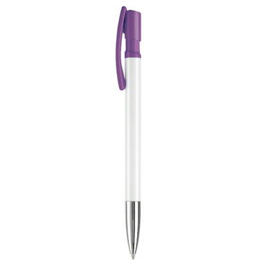 Stylo Toppoint Nash pointe métallique hardcolour - Blanc / Violet