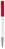 Toppoint Nash metal tip hardcolour balpen - Wit / Rood