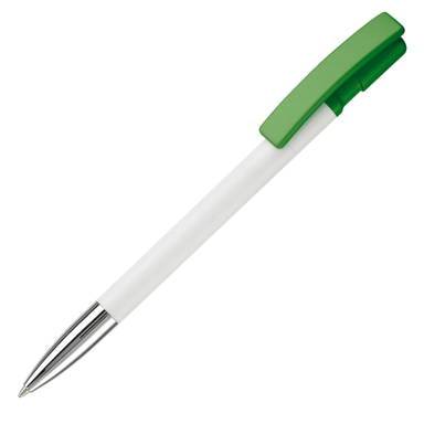 Stylo Toppoint Nash pointe métallique hardcolour - Blanc / Vert