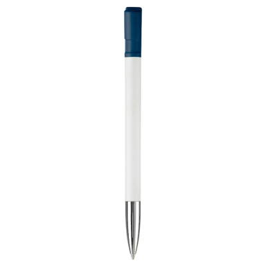 Stylo Toppoint Nash pointe métallique hardcolour - Blanc / Bleu foncé