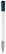 Toppoint Nash metal tip hardcolour balpen - Wit / Donkerblauw