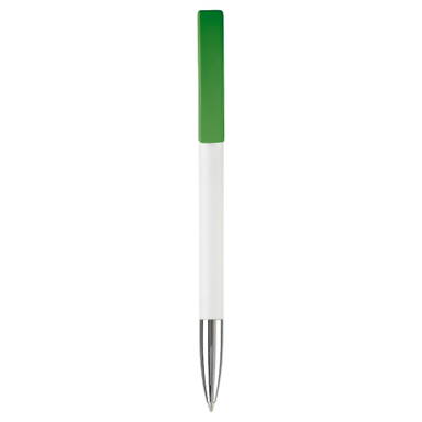 Stylo Toppoint Nash pointe métallique hardcolour - Blanc / Vert