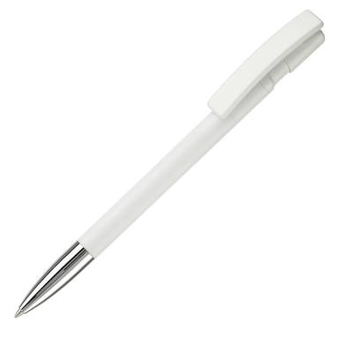 Stylo Toppoint Nash pointe métallique hardcolour - Blanc / Blanc
