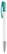 Toppoint Nash metal tip hardcolour balpen - Wit / Turquoise
