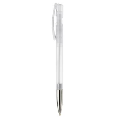 Stylo stylo Nash pointe métallique transparent - Transparent / Blanc