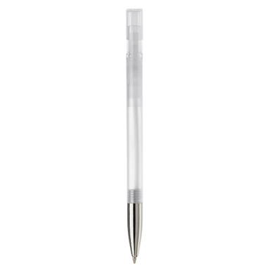 Stylo stylo Nash pointe métallique transparent - Transparent / Blanc