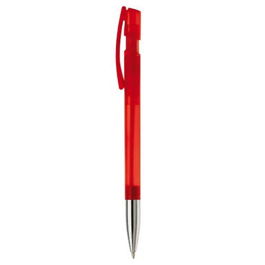 Stylo stylo Nash pointe métallique transparent - Transparent / Rouge