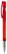 Toppoint Nash metal tip transparant balpen - Transparant / Rood