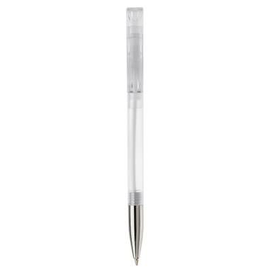 Stylo stylo Nash pointe métallique transparent - Transparent / Blanc
