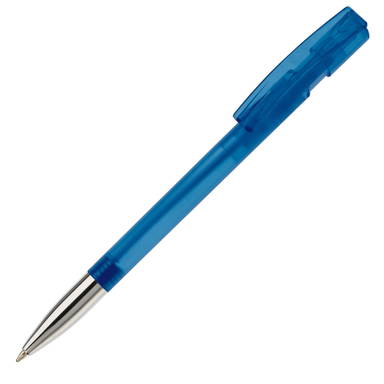 Stylo stylo Nash pointe métallique transparent - Transparent / Bleu