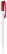 Toppoint Nash solid-colour ballpoint pen - White / Red