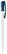 Toppoint Nash solid-colour ballpoint pen - White / Dark Blue