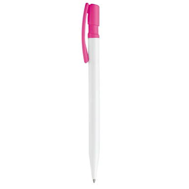 Toppoint Nash hardcolour ballpoint - White / Pink