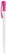 Toppoint Nash solid-colour ballpoint pen - White / Pink